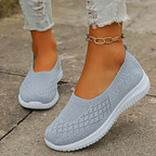 Women's Knit Slip-On Sneakers | Breathable Knit Upper | Platform Sole | Lightweight Everyday Wear