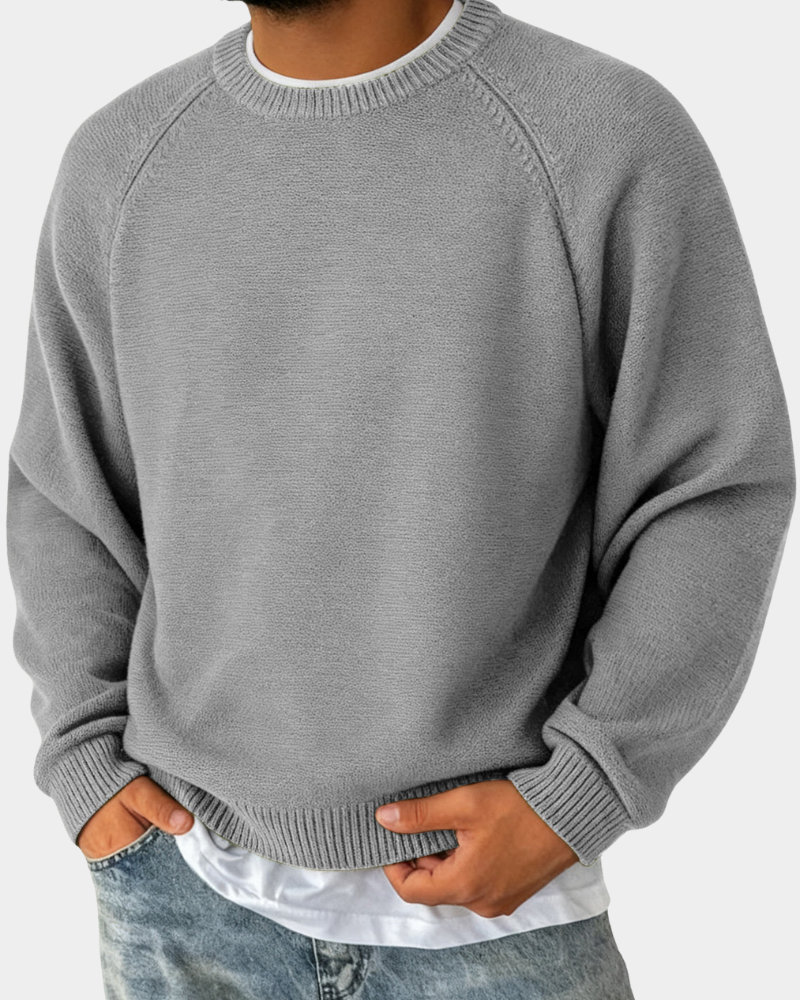 Men's Crew Neck Sweater | Relaxed Fit | Lightweight All-Season Comfort