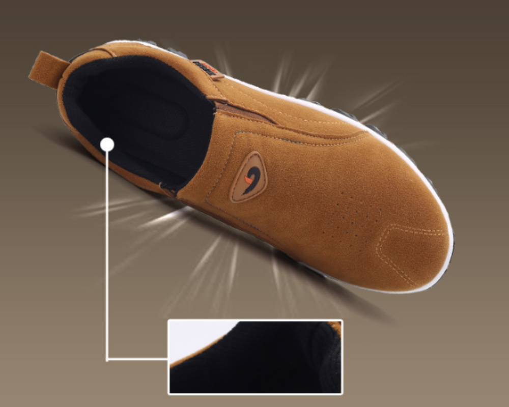 Men's Slip-On Sneakers | Cushioned Comfort Sole | Non-Slip Grip Outsole