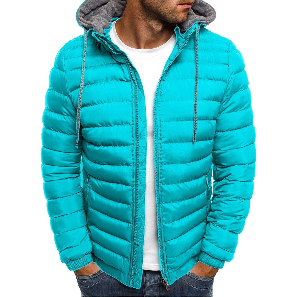 Men's Lightweight Puffer Jacket | Quilted Design | Hood with Soft Lining