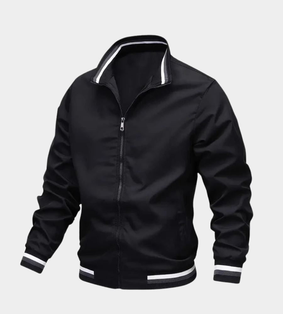 Men's Bomber Jacket | Full-Zip Closure | Ribbed Cuffs | Roomy Layering Fit