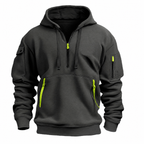 Men's Insulated Pullover Hoodie | Slim Fit | Ribbed Cuffs and Hem Design