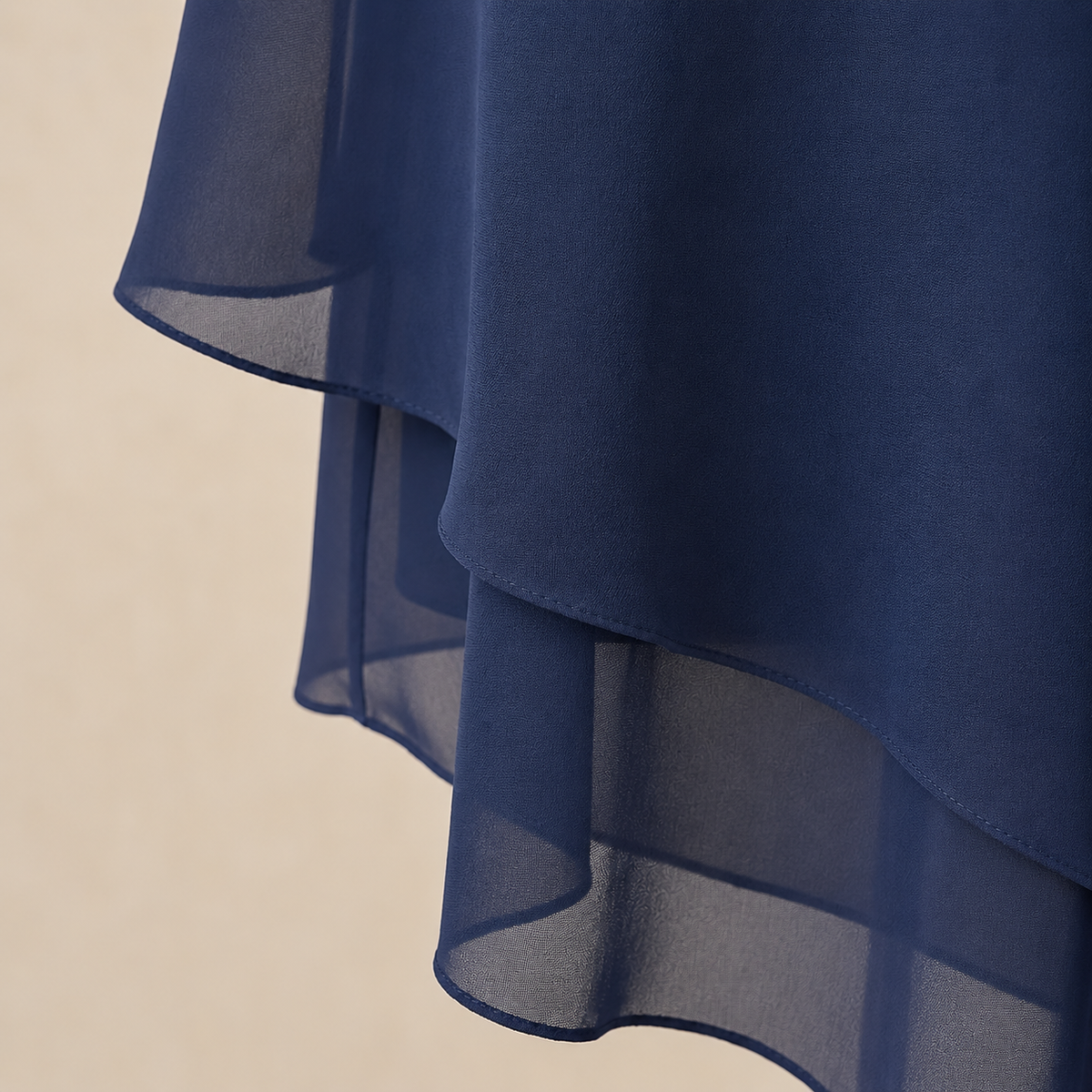 Women's Two-Piece Pant Set | Layered Draped Top | Wide-Leg Pants | Sheer Flowing Overlay
