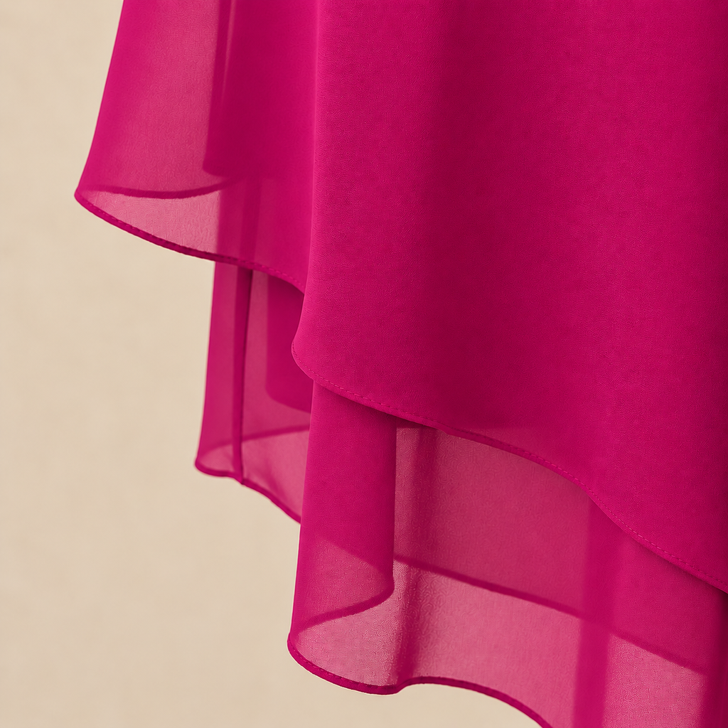 Women's Two-Piece Pant Set | Layered Draped Top | Wide-Leg Pants | Sheer Flowing Overlay
