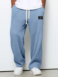 Men's Wide-Leg Pants | Adjustable Drawstring Waist | Deep Pockets | Relaxed Fit