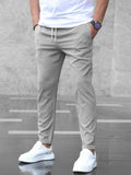 Men's Premium Comfort Pants | Drawstring Waist | Ankle-Length Tapered Leg for All-Day Wear