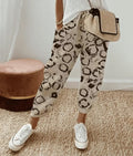 Women's Drawstring Tapered Pants | Cropped Ankle Length | Relaxed Fit | Easy Pull-On Style