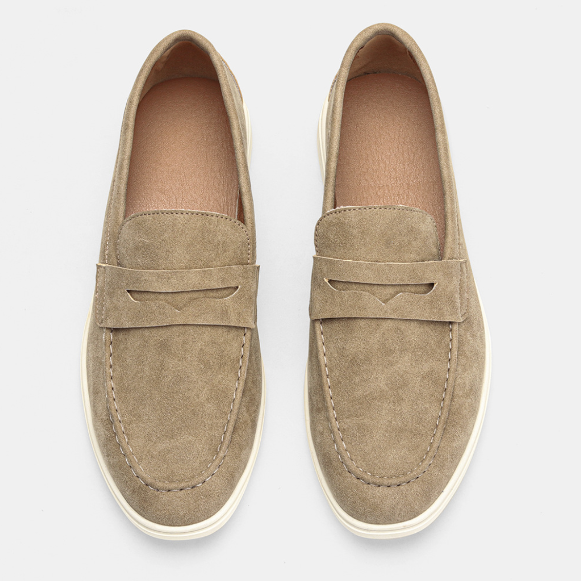 Men's Slip-On Loafers | Round Toe Design | Cushioned Sole for All-Day Comfort