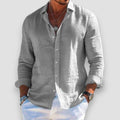 Men's Lightweight Summer Shirt | Long Sleeves | Full Button Front | Breathable, Soft Feel