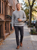 Men's Crew Neck Sweater | Relaxed Fit | Lightweight All-Season Comfort