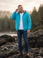 Men's Lightweight Puffer Jacket | Quilted Design | Hood with Soft Lining