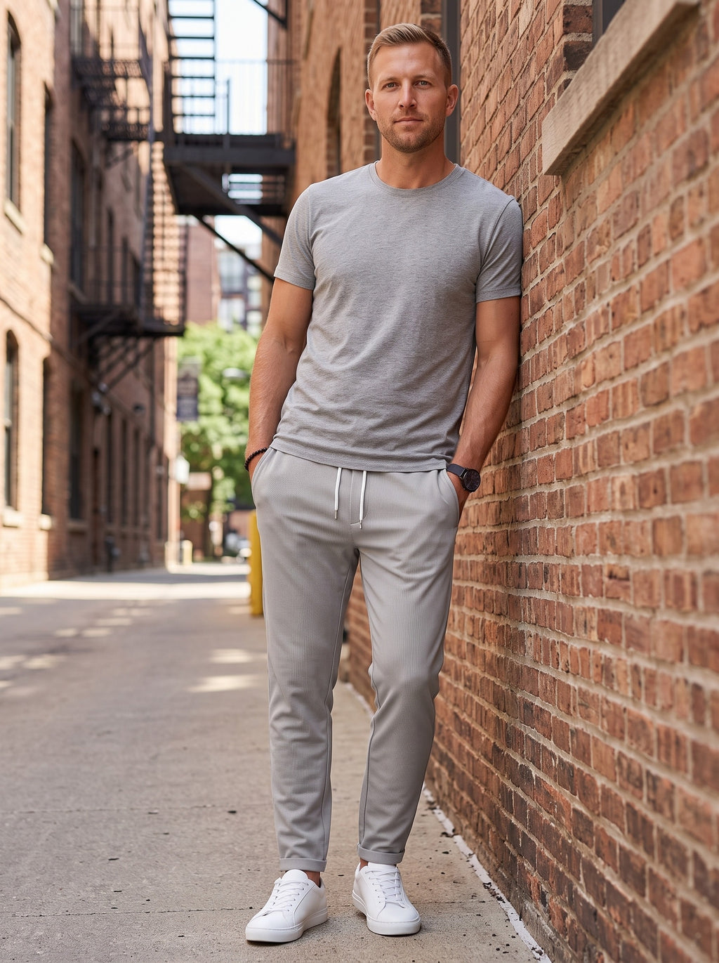 Men's Premium Comfort Pants | Drawstring Waist | Ankle-Length Tapered Leg for All-Day Wear