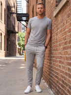Men's Premium Comfort Pants | Drawstring Waist | Ankle-Length Tapered Leg for All-Day Wear