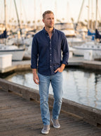 Men's Premium Comfort Shirt | Button-Front Placket | Flattering Fit for All-Day Comfort