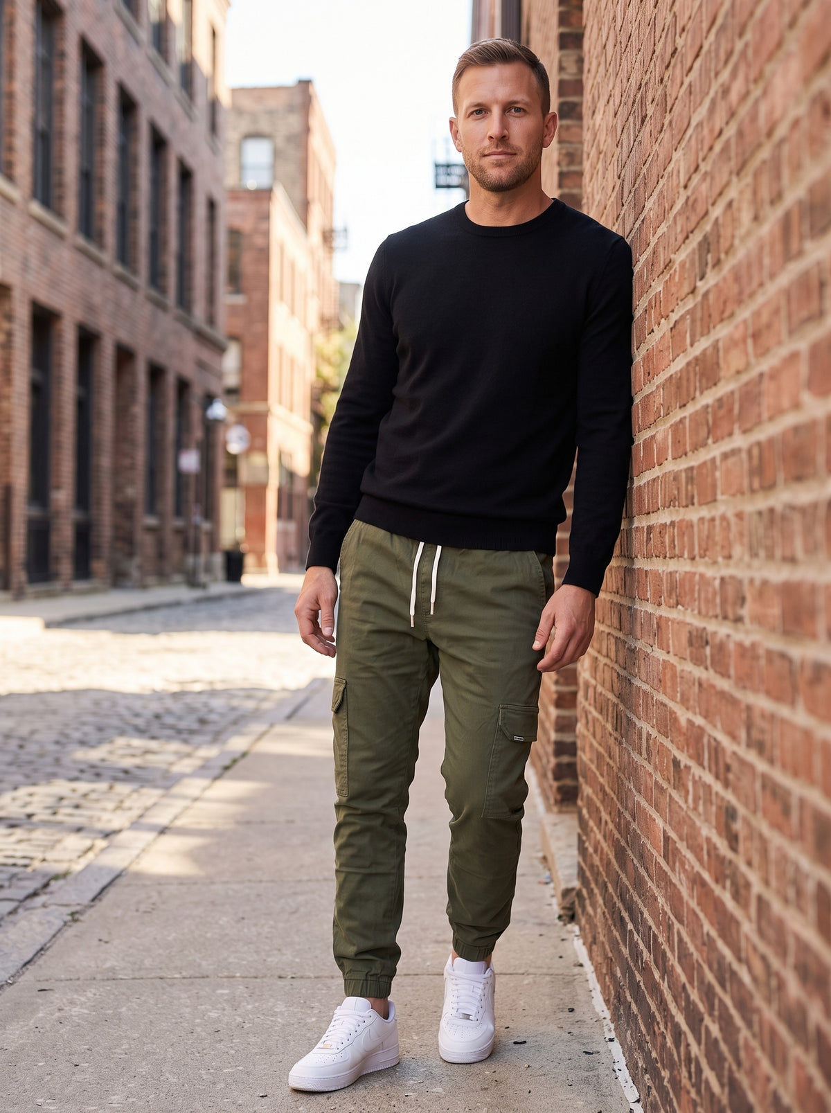 Men's Slim Fit Cargo Pants | Deep Tactical Pockets | Seamless Construction