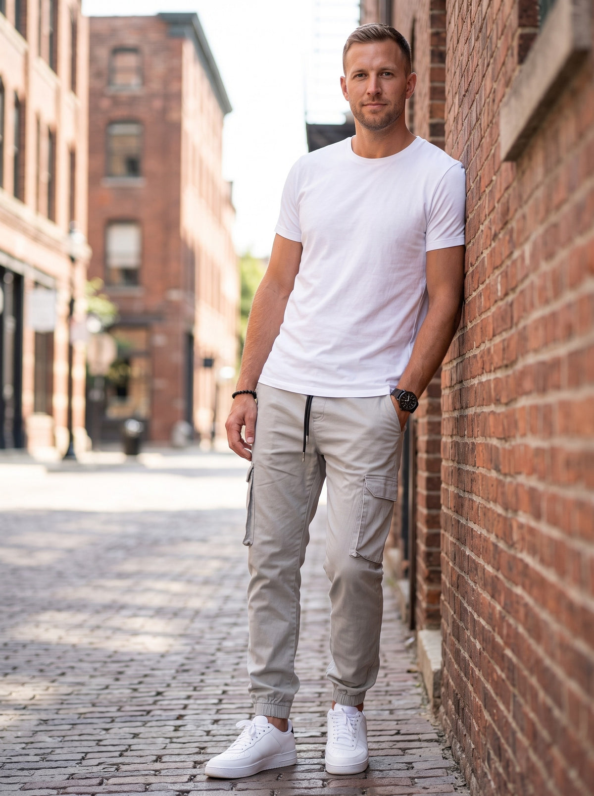 Men's Slim Fit Jogger Pants | Stretch Waistband | Tapered Ankle Cuff Design