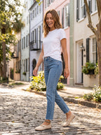 Women's Slip-On Flats | Rope Strap Detail | Round Toe | Soft Suede-Look Finish | Everyday Comfort